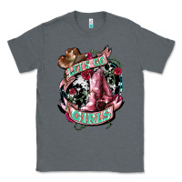 Charcoal Heather Let's go Girl's Cowboy boots Classic Tee - HowdyJamesFarm