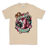 Mushroom Let's go Girl's Cowboy boots Classic Tee - HowdyJamesFarm
