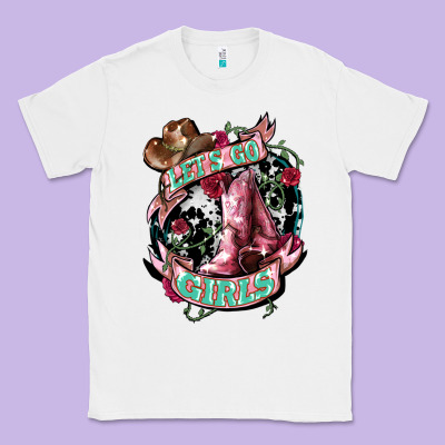 Let's Go Girl's Cowboy Boots Classic Tee Designed By Howdyjamesfarm