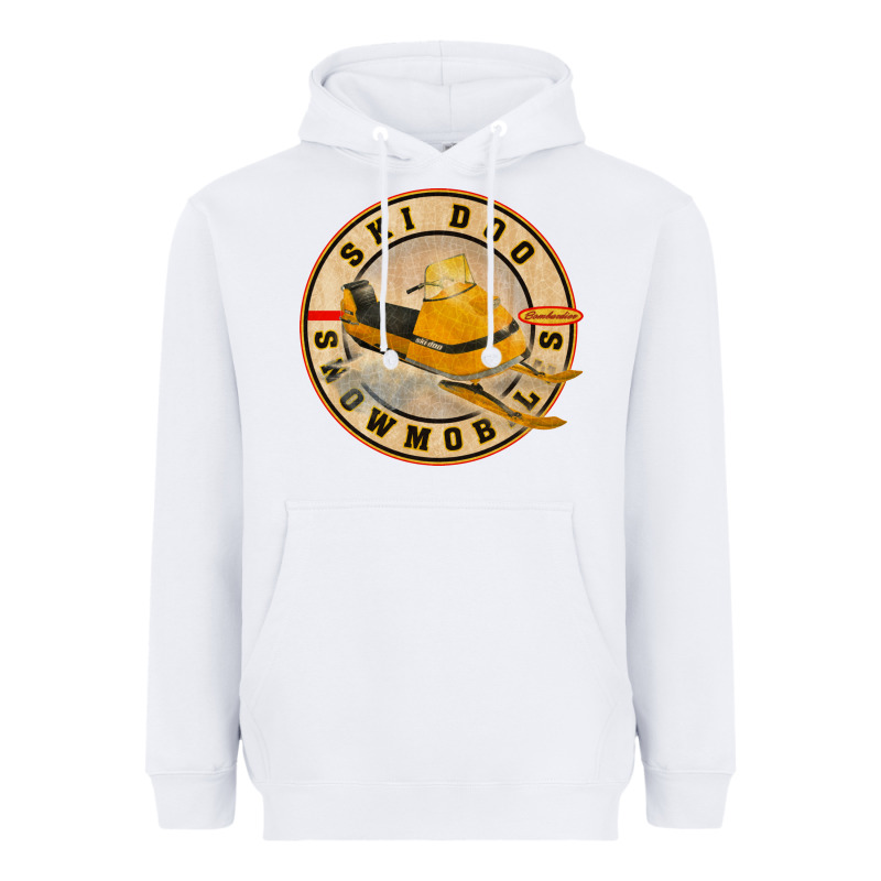 Ski Doo Vintage Snowmobiles Heavyweight Hoodie by linhVisuals | Teevron