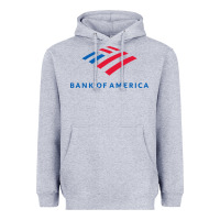 Heather Grey bank of america Heavyweight Hoodie - linhVisuals