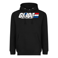 Black distressed army green gi joe Heavyweight Hoodie - linhVisuals
