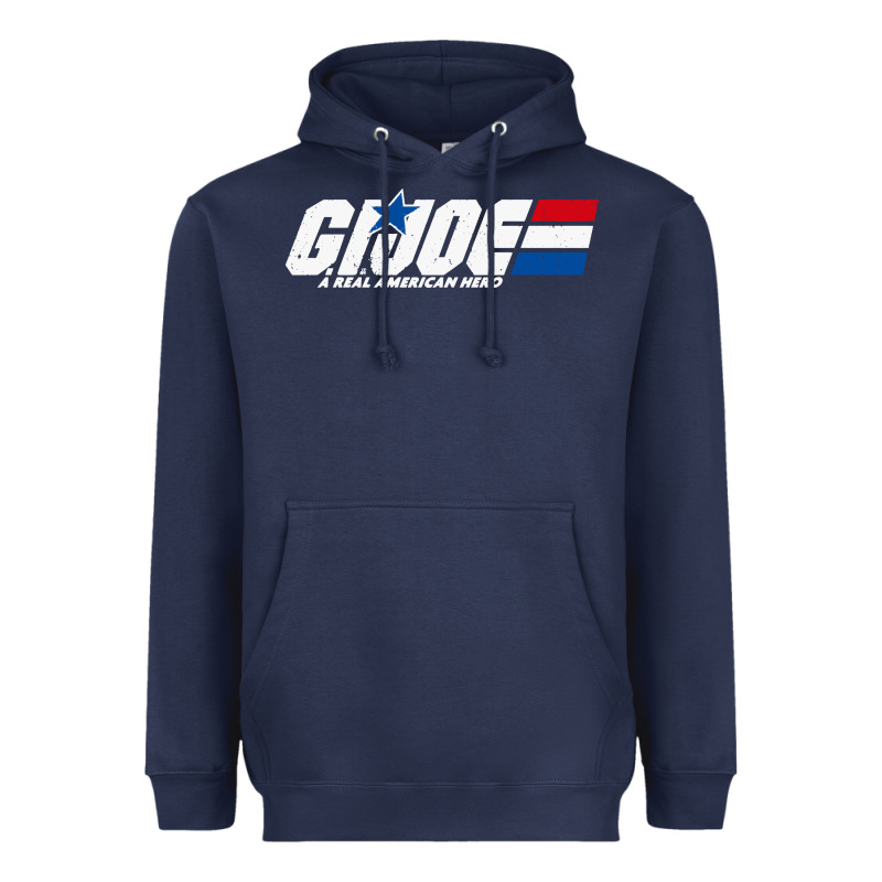 Distressed Army Green Gi Joe Heavyweight Hoodie by linhVisuals | Teevron