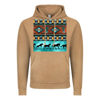 Vintage Camel native american aztec seamless pattern Vintage Hoodie - BundleAndBundleShop