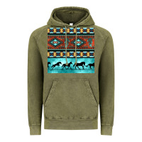 Vintage Olive native american aztec seamless pattern Vintage Hoodie - BundleAndBundleShop