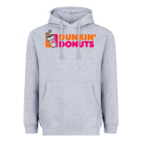 Heather Grey donuts Heavyweight Hoodie - linhVisuals