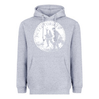 Heather Grey detectorists Heavyweight Hoodie - linhVisuals