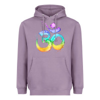 Lavender womens om symbol   psy trance goa yoga meditation buddhism buddhist v Heavyweight Hoodie - linhVisuals