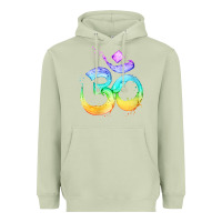 Matcha womens om symbol   psy trance goa yoga meditation buddhism buddhist v Heavyweight Hoodie - linhVisuals