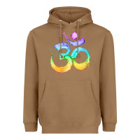 Toasted Coconut womens om symbol   psy trance goa yoga meditation buddhism buddhist v Heavyweight Hoodie - linhVisuals