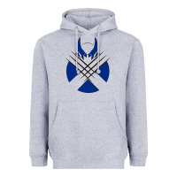 Heather Grey wolverine 5 Heavyweight Hoodie - linhVisuals