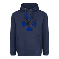 Navy wolverine 5 Heavyweight Hoodie - linhVisuals