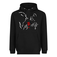 Black beauty the beast love Heavyweight Hoodie - linhVisuals