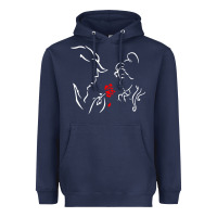 Navy beauty the beast love Heavyweight Hoodie - linhVisuals