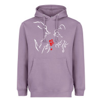 Lavender beauty the beast love Heavyweight Hoodie - linhVisuals