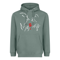 Sage beauty the beast love Heavyweight Hoodie - linhVisuals