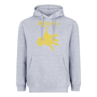 Heather Grey Midnight Oil colour Heavyweight Hoodie - linhVisuals