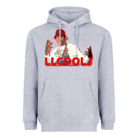 Heather Grey ll cool j Heavyweight Hoodie - linhVisuals