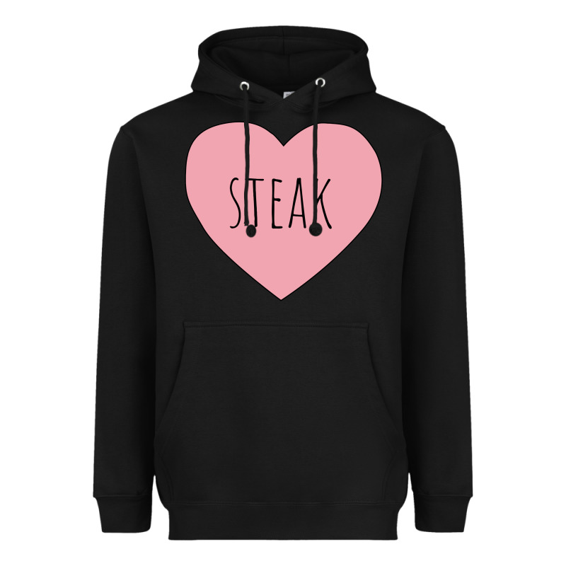 I Heart Steak Heavyweight Hoodie by linhVisuals | Teevron