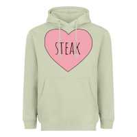 Matcha i heart steak Heavyweight Hoodie - linhVisuals