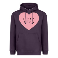 Plum i heart steak Heavyweight Hoodie - linhVisuals