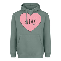 Sage i heart steak Heavyweight Hoodie - linhVisuals
