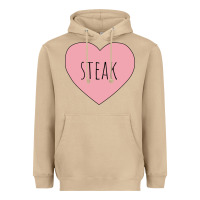 Mushroom i heart steak Heavyweight Hoodie - linhVisuals