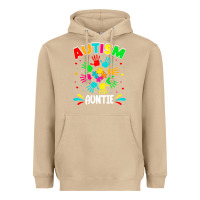 Mushroom autistic auntie puzzle support family autism awareness sweatshirt Heavyweight Hoodie - linhVisuals