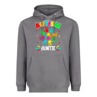 Storm autistic auntie puzzle support family autism awareness sweatshirt Heavyweight Hoodie - linhVisuals