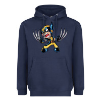 Navy wolverine Heavyweight Hoodie - linhVisuals