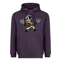 Plum wolverine Heavyweight Hoodie - linhVisuals