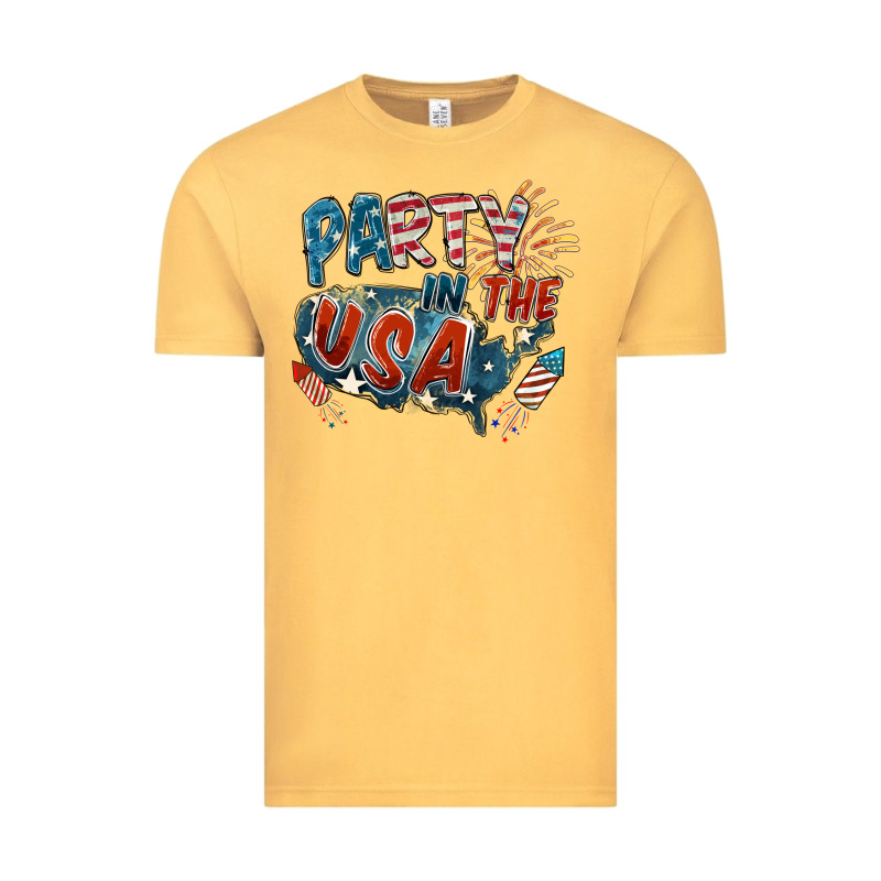 Party In The Usa Vintage Tee by FaDigitalArtStudio | Teevron