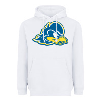 White delaware blue hens Heavyweight Hoodie - linhVisuals
