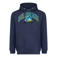 Navy delaware blue hens Heavyweight Hoodie - linhVisuals