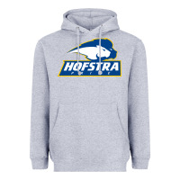Heather Grey hofstra pride Heavyweight Hoodie - linhVisuals
