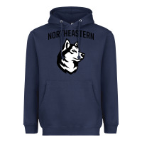 Navy northeastern huskies Heavyweight Hoodie - linhVisuals
