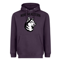 Plum northeastern huskies Heavyweight Hoodie - linhVisuals