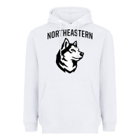 White northeastern huskies Heavyweight Hoodie - linhVisuals