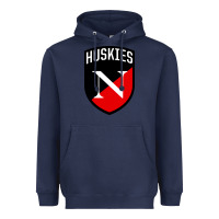 Navy northeastern huskies Heavyweight Hoodie - linhVisuals
