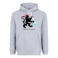Heather Grey richard thompson (fairport convention) Heavyweight Hoodie - linhVisuals