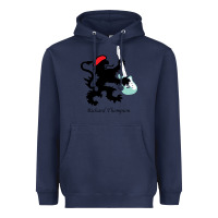 Navy richard thompson (fairport convention) Heavyweight Hoodie - linhVisuals