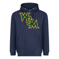 Navy william & mary tribe Heavyweight Hoodie - linhVisuals