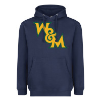 Navy william & mary tribe Heavyweight Hoodie - linhVisuals