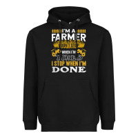 Black farmer Heavyweight Hoodie - linhVisuals