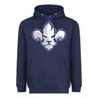 Navy trois rivières ice hockey Heavyweight Hoodie - linhVisuals