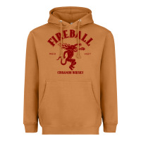 Meerkat vintag fireball   whisky Heavyweight Hoodie - linhVisuals