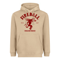Mushroom vintag fireball   whisky Heavyweight Hoodie - linhVisuals