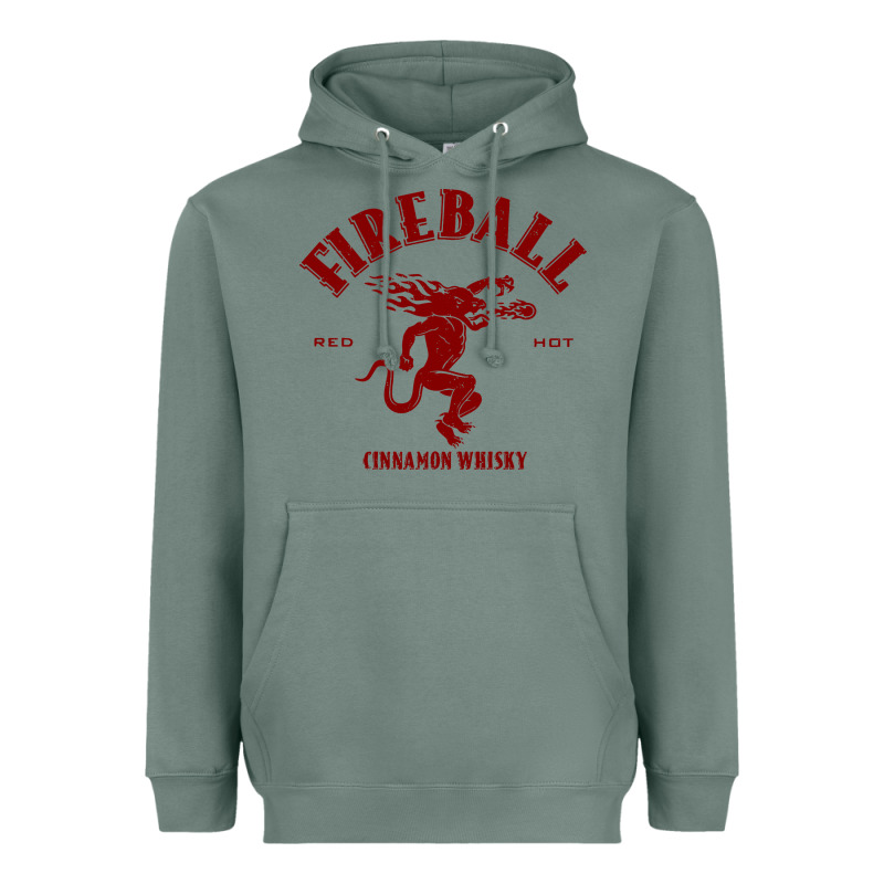 Vintag Fireball   Whisky Heavyweight Hoodie by linhVisuals | Teevron