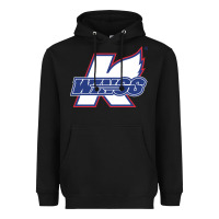 Black Kalamazoo ice hockey Heavyweight Hoodie - linhVisuals