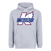 Heather Grey Kalamazoo ice hockey Heavyweight Hoodie - linhVisuals